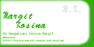 margit kosina business card